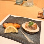 鮨 矢野 - 焼き物（銀鱈・はまぐり）