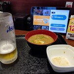 吉野家 - 生ビール、冷汁　　