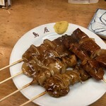 鳥辰 本店 - シロ、豚精、レバー