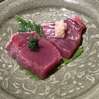 天ぷら 元吉 - 三宅島　鰹　お造り