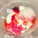 創作四川料理 廣明 - 杏仁豆腐 厚真産ハスカップ