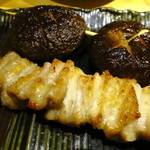 鳥恵 - 土佐ジローの皮、しいたけ