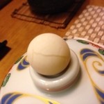 鷹匠すだち - 卵のアップ（茶わん蒸しに入っているものです）