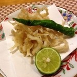 鷹匠すだち - 白魚の天ぷら