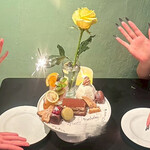 パリアッチョ - 写真撮影のために花火付け直してくれました