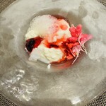 創作四川料理 廣明 - 究極の杏仁豆富　厚真産ハスカップソース