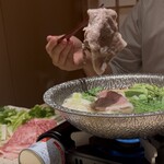 銀座 和牛 しゃぶしゃぶ 神楽 - 