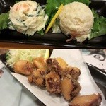 Robatayaki Irori - ポテトサラダ＆たこの唐揚げ