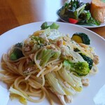 Cafe N225 - 真ダイラグーのパスタ