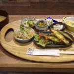食べカフェ Pu-a-Pu - 一汁八菜ランチ（イワシの大葉天ぷら）