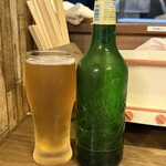 さかなとブタで幸なった。 - 瓶ビール ハートランド550円