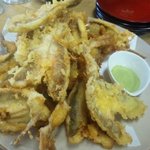 満幸商店 - ホウボウの天ぷら〜！１４人前ですだ