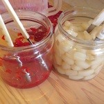 大阪マドラス - らっきょうと福神漬サービス