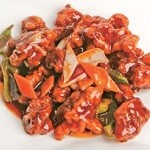 Stir-fried chicken with black vinegar