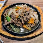 Ojori Hon Atsugi Ten - スタミナ定食の鉄板プルコギ（韓国風すき焼き）