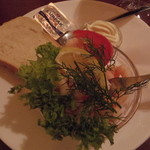 Københavner Cafeen - エビとマヨネーズのスモーブロー