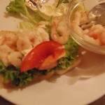 Københavner Cafeen - エビとマヨネーズのスモーブロー