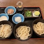 さぬき手打ちうどん 銭形 - 三つ盛生醤油うどん