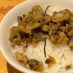 貝だし麺 きた田 - 貝のしぐれにご飯（小）