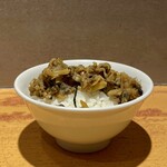 貝だし麺 きた田 - 貝のしぐれにご飯（小）