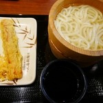 丸亀製麺 - 釜揚げうどん（並）￥２８０ ＋ちくわ天￥１１０