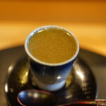 鮨駒 - 鮑の茶碗蒸し