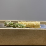 てんぷら てらおか - グリーンアスパラとホワイトアスパラ