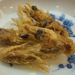 天ぷら旬菜　由庵 - 芝えびかき揚350円・・・頭