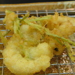 天ぷら旬菜　由庵 - 芝えびかき揚350円