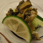 天ぷら旬菜　由庵 - 鮑塩辛350円