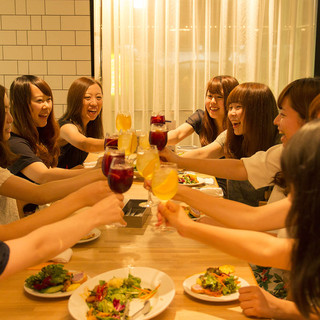 みんなで楽しく女子会プラン！お誕生日等のお祝いにも！