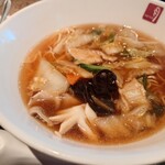 唐苑 - 五目そばとチャーハンのセット(1,050円)