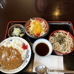 むつみ食堂 - 「カレーセット」蕎麦(冷)¥1.100
