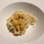 ムラサキウニの冷製パスタ