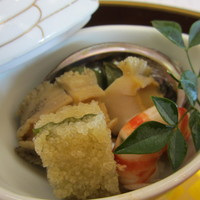 観山荘別館 - 鮑柔らか煮・つの字海老