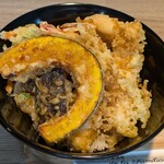 de la Familiar - エビ2・カボチャ・ナス・かき揚げ♪