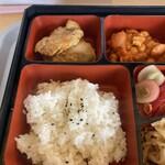 シャモニーモンブラン - ご飯と生姜焼き