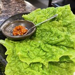 牛車 - 塩系はサンチュと合います