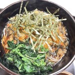 そば処 善左衛門 - 桜エビのかき揚げがびっしり