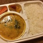 インド富士 - ダル　この日はにんじんとサツマイモのサブジ