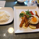 ろまんす亭 - ハンバーグステーキランチ