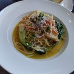 ラ ビストリア - 桜エビとシラス   タケノコ  旬野菜のリングイネ