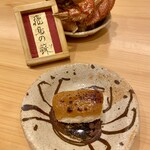 鮨 かわしま - 毛蟹は飛鳥の蘇 (古代チーズ)とのコラボでいただきます