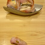 鮨 かわしま - 甘鯛は、大和橘胡椒で引き締める