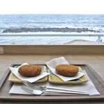 カフェ イソミ テラス - 白えびコロッケ