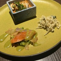 札幌菜 虎鯨 - 前菜三種銘々盛り