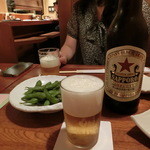 やきとり 戎 - 2014' 9/3 サッポロラガー大瓶５９０円