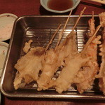 やきとり 戎 - 2014' 9/3 串天（海老・イカ・きす）１本９０円