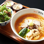 鶏そば カヲル - まかないセット（肉めし）