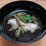 府中庵 待月楼 - 2・椀物　あこう　じゅんさい　天然わらび